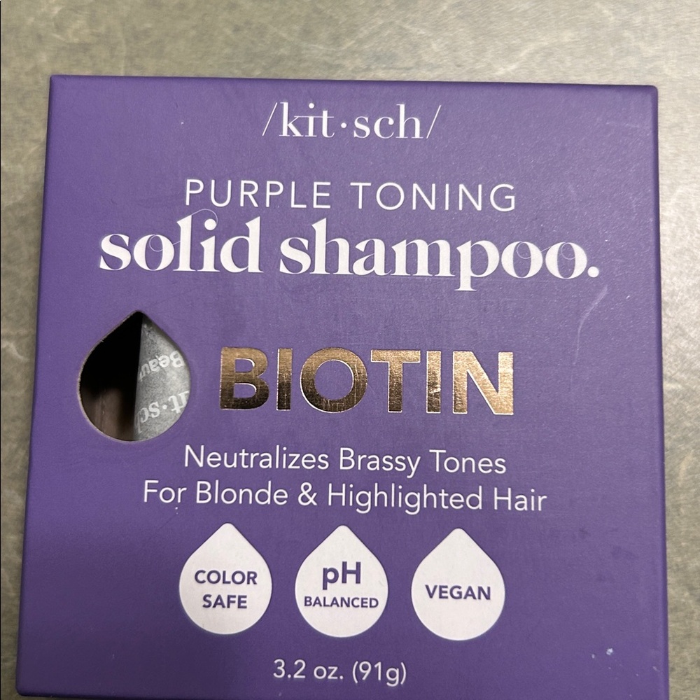 Brand New Never Used Kitsch Purple Shampoo Bar